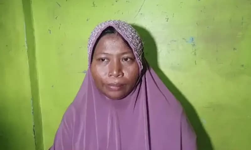 Yusriani, orang tua dari korban perundungan di Kota Medan. (Foto: PARBOABOA/Anugrah Adriansyah)