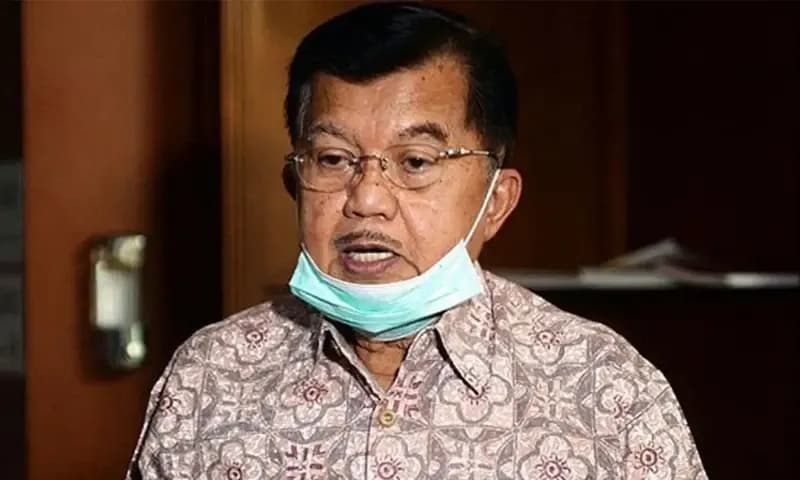 Mantan Wakil Presiden, Jusuf Kalla larang pengibaran bendera partai politik di dalam lingkungan masjid (Foto: Antara)