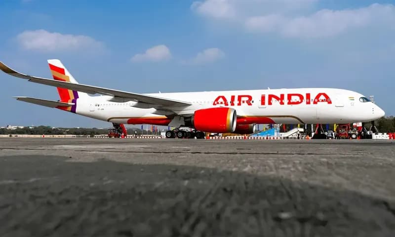 Tampang pesawat Air India yang jatuh di Gujarat, India Barat (Foto: dok. Simpleflying)