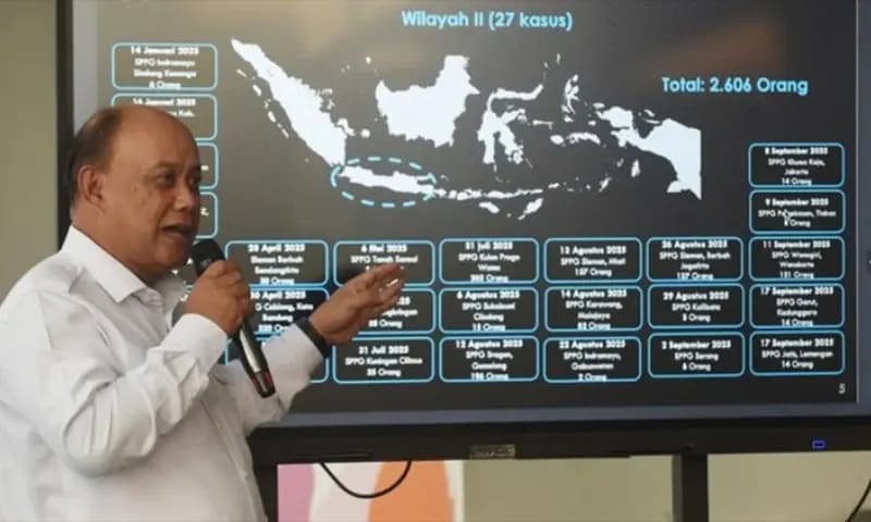 Kepala Badan Gizi Nasional (BGN) Dadan Hindayana memberikan keterangan terkait evaluasi MBG beberapa waktu lalu. (Foto: Dok. ANTARA)
