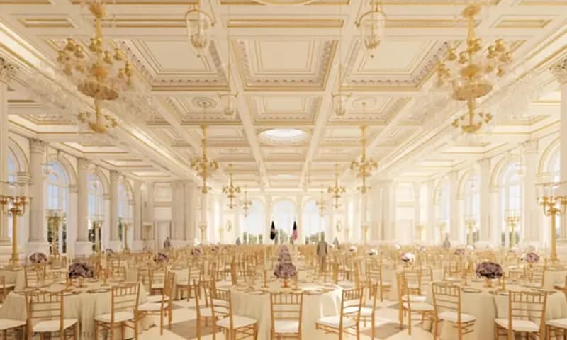 Desain Interior Ballroom senilai Rp 3,1 triliun. (Foto: Gedung Putih)