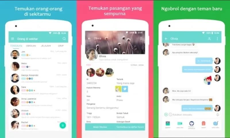 Aplikasi mencari teman (Foto: RancahPost)