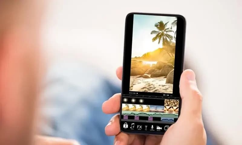 Ilustrasi aplikasi edit video tanpa watermark di Android dan iOS
