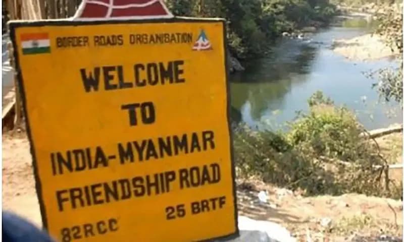 Tentara Myanmar memasuki India setelah pangkalan militer mereka yang berada dekat perbatasan diserang. (Foto: X/@rishhikesh)