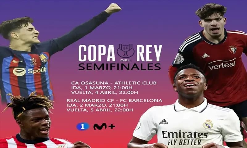 Copa del Rey 2022/2023 memasuki babak semifinal, dan akan ada dua pertandingan leg kedua semifinal yang akan digelar pekan ini. (Foto: Instagram/@copadelreyoficial)