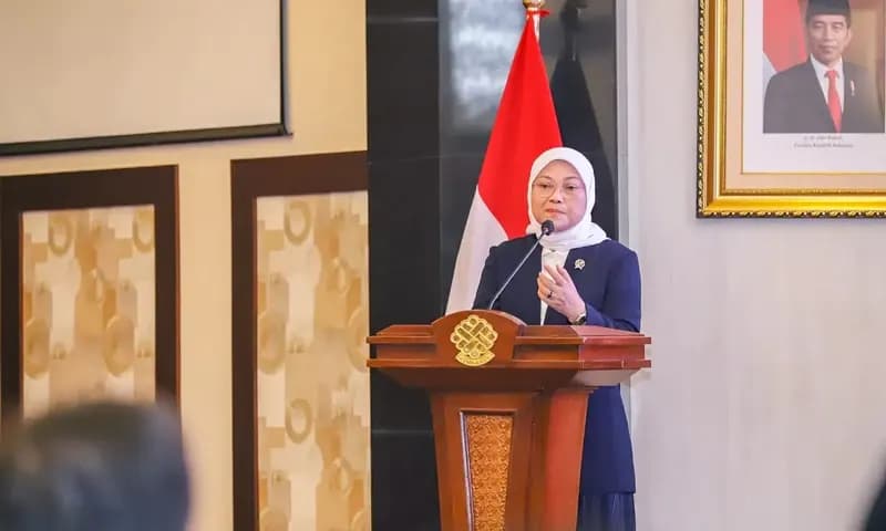 Menteri Ketenagakerjaan Ida Fauziyah telah menerbitkan Kepmenaker Nomor 88 Tahun 2023 sebagai panduan bagi pengusaha, pekerja/buruh, instansi pemerintah, dan masyarakat umum dalam melakukan pencegahan dan penanganan seksual di tempat kerja. (Foto: Kemente