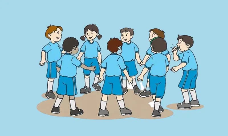 Permainan menjala ikan (Sumber: PUSAT PERBUKUAN. Kementerian Pendidikan Nasional)