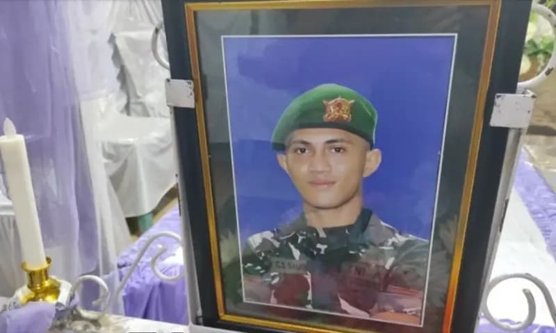 Prada Lucky Namo, prajurit TNI yang meninggal akibat diduga dianiaya oleh senior. (Foto: Dok. ANTARA)