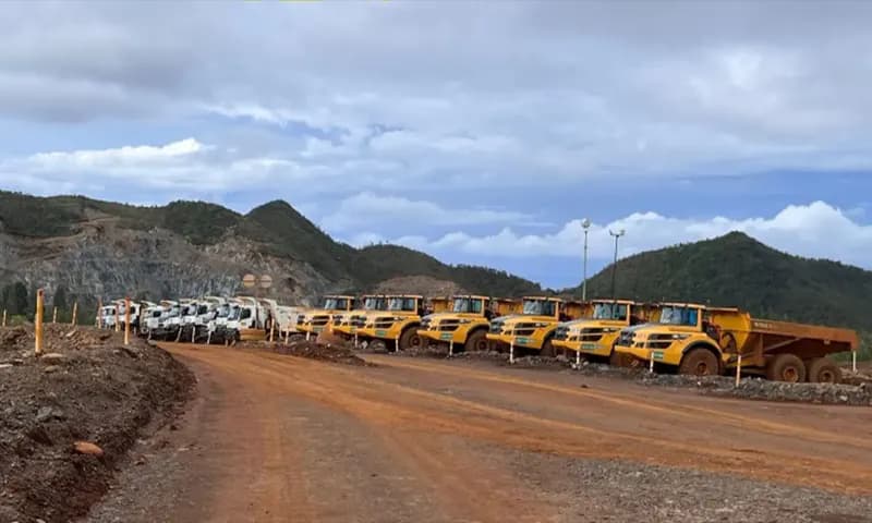Lokasi penambangan PT Gag Nikel yang operasionalnya dihentikan sementara di Pulau Gag, Raja Ampat, Papua Barat Daya, Minggu (8/6/2025). (Foto: Dok. Kompas)