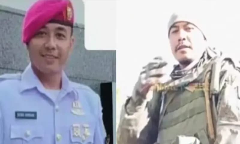 Mantan anggota Korps Marinir TNI Angkatan Laut, Satria Arta Kumbara, yang telah menjadi tentara Rusia. (Foto:Tiktok/@zstorm689)