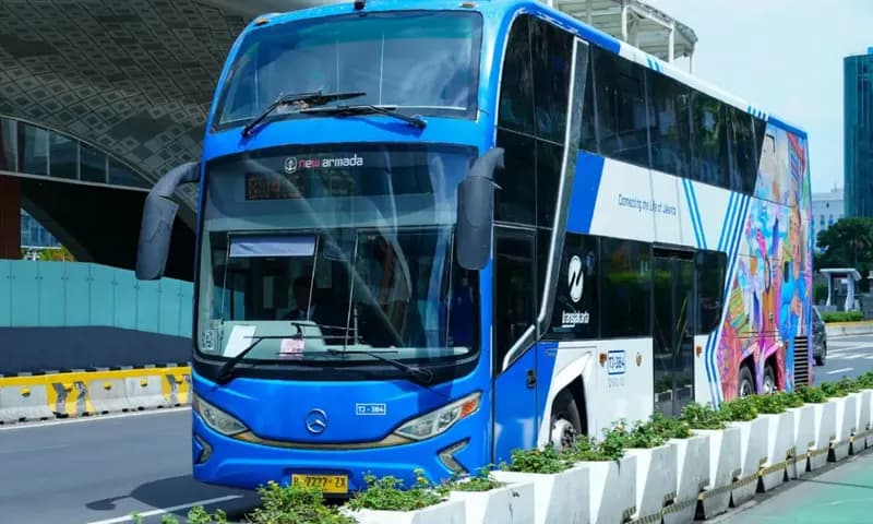 Koridor Transjakarta terancam dihapus karena bersinggungan dengan jalur MRT. (Foto: Jakarta Smart City)