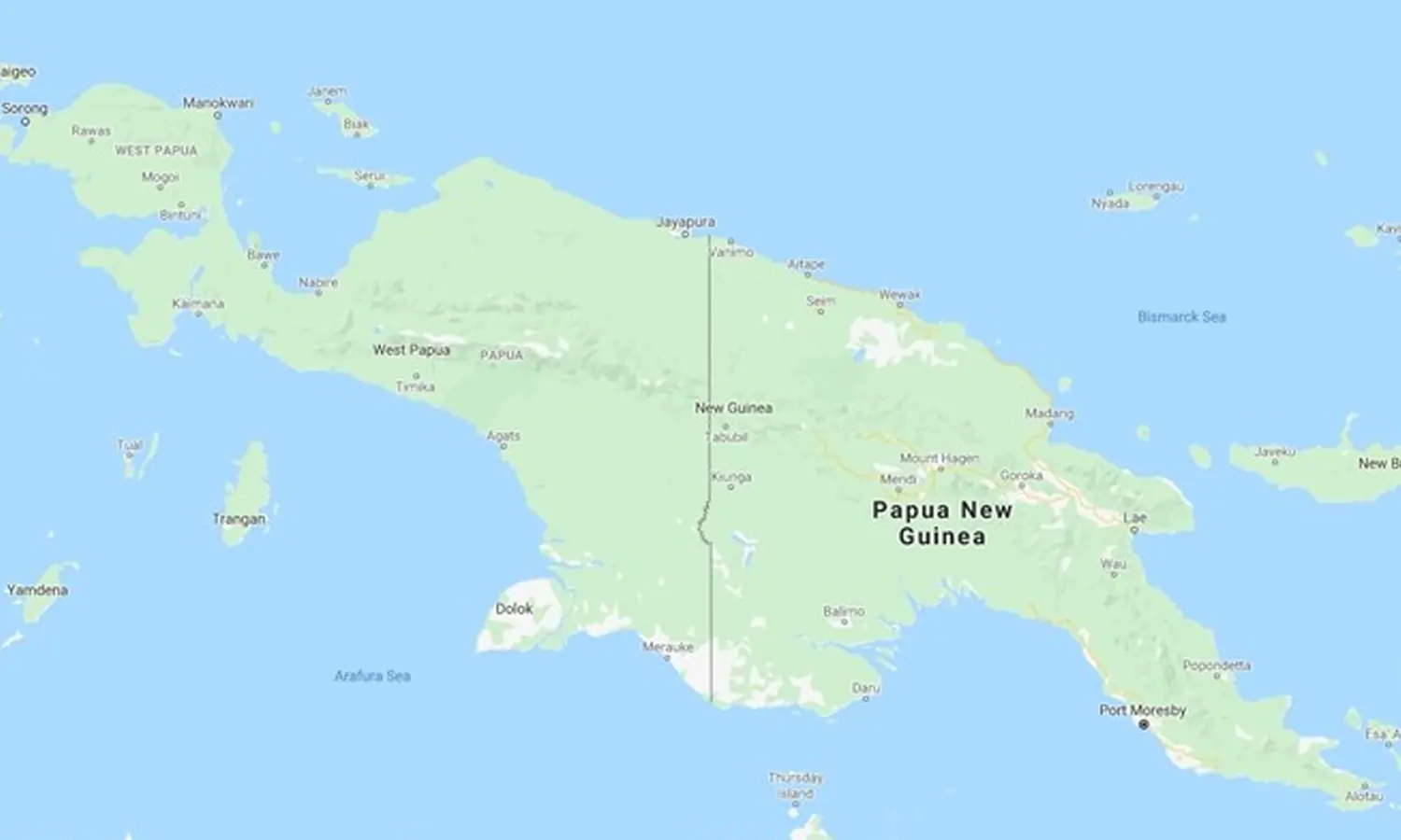 Остров новая гвинея на карте океанов. Новая Гвинея на карте. Папуа новая Гвинея столица на карте. Папуа новая Гвинея на карте.