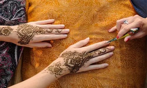 henna simple anak