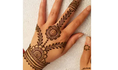 gambar henna simple