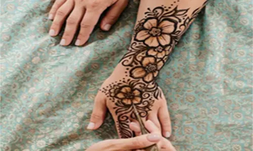 henna tangan simple