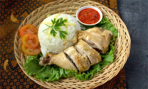 resep nasi ayam hainan merah