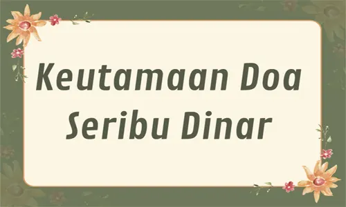 ayat seribu dinar latin dan artinya