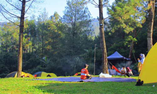 tempat camping di puncak