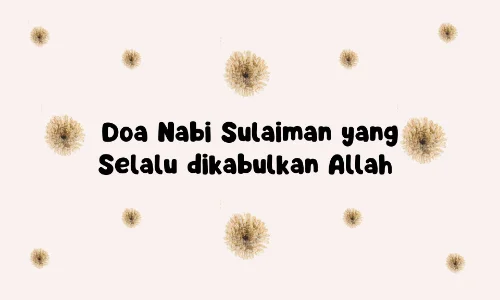 doa nabi sulaiman untuk hewan