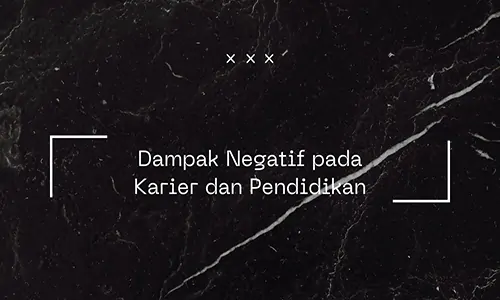 dampak negatif pergaulan bebas