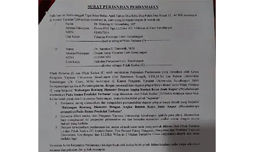 surat perdamaian