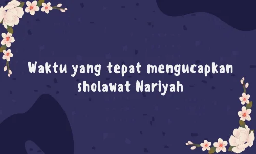 bacaan sholawat nariyah