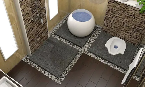 desain wc jongkok modern